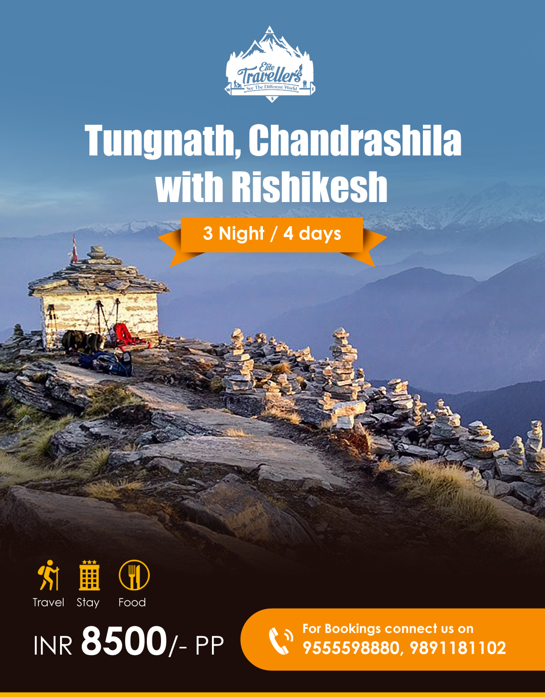 CHOPTA – TUNGNATH – CHANDRASHILA –RISHIKESH