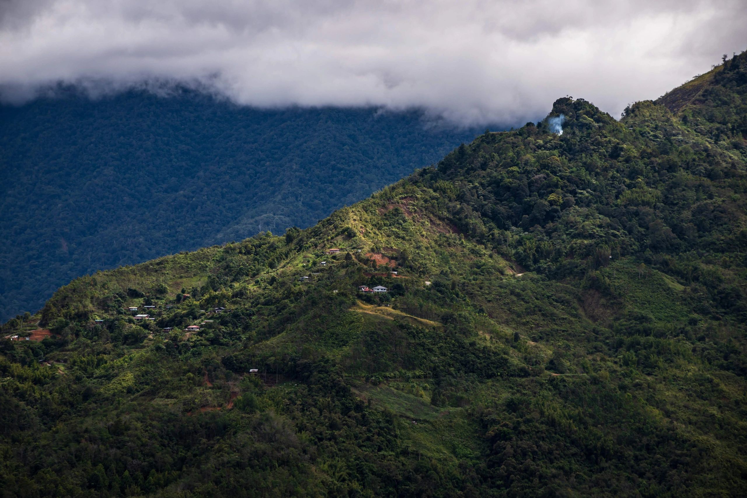 Peaceful mountain landscape representing calm travel planning