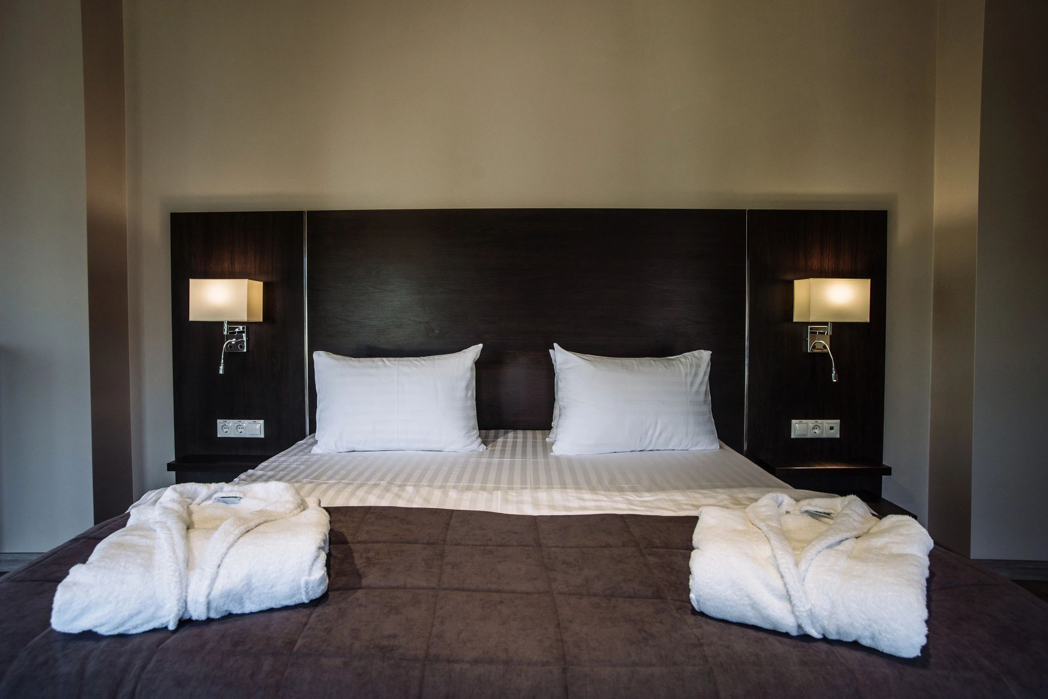 Comfortable hotel room for mountain travelers